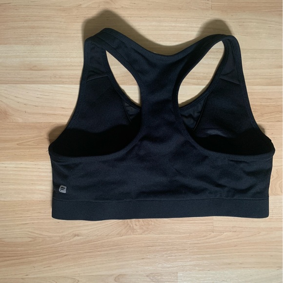 Fabletics Black Racerback Sports Bra Medium - Picture 2 of 3